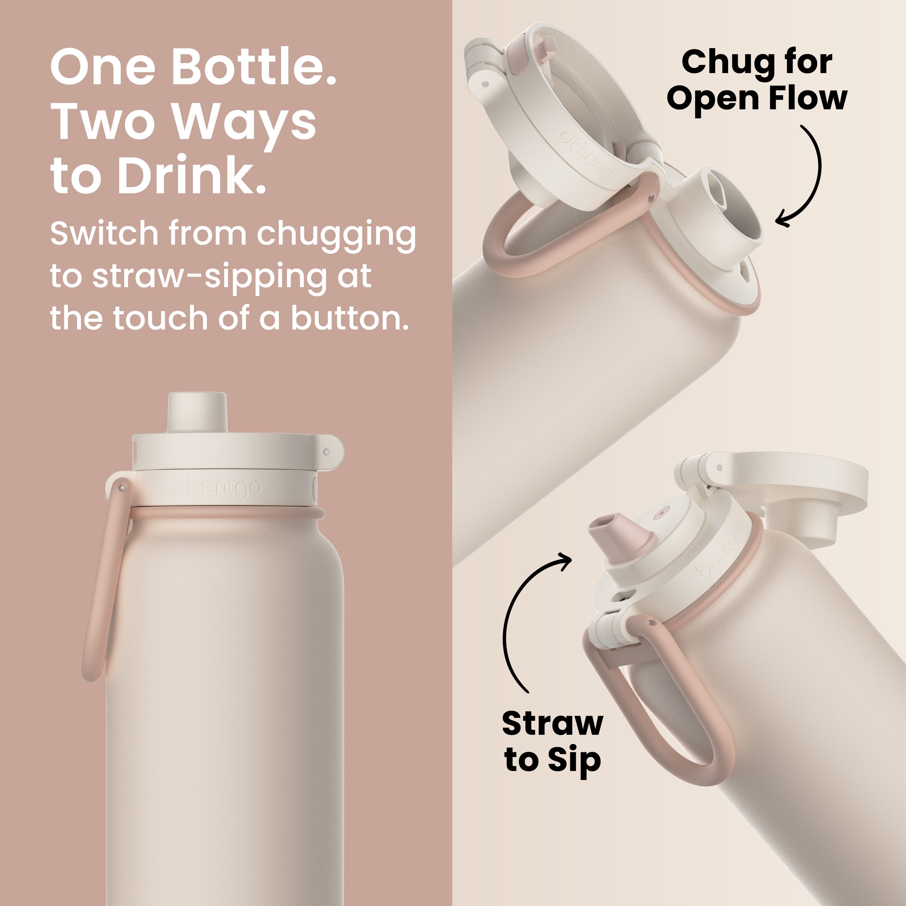 Bentgo Flip 2-in-1 Water Bottle (24 fl oz)