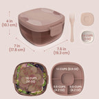Bentgo Glass Prints All-in-One Salad Container